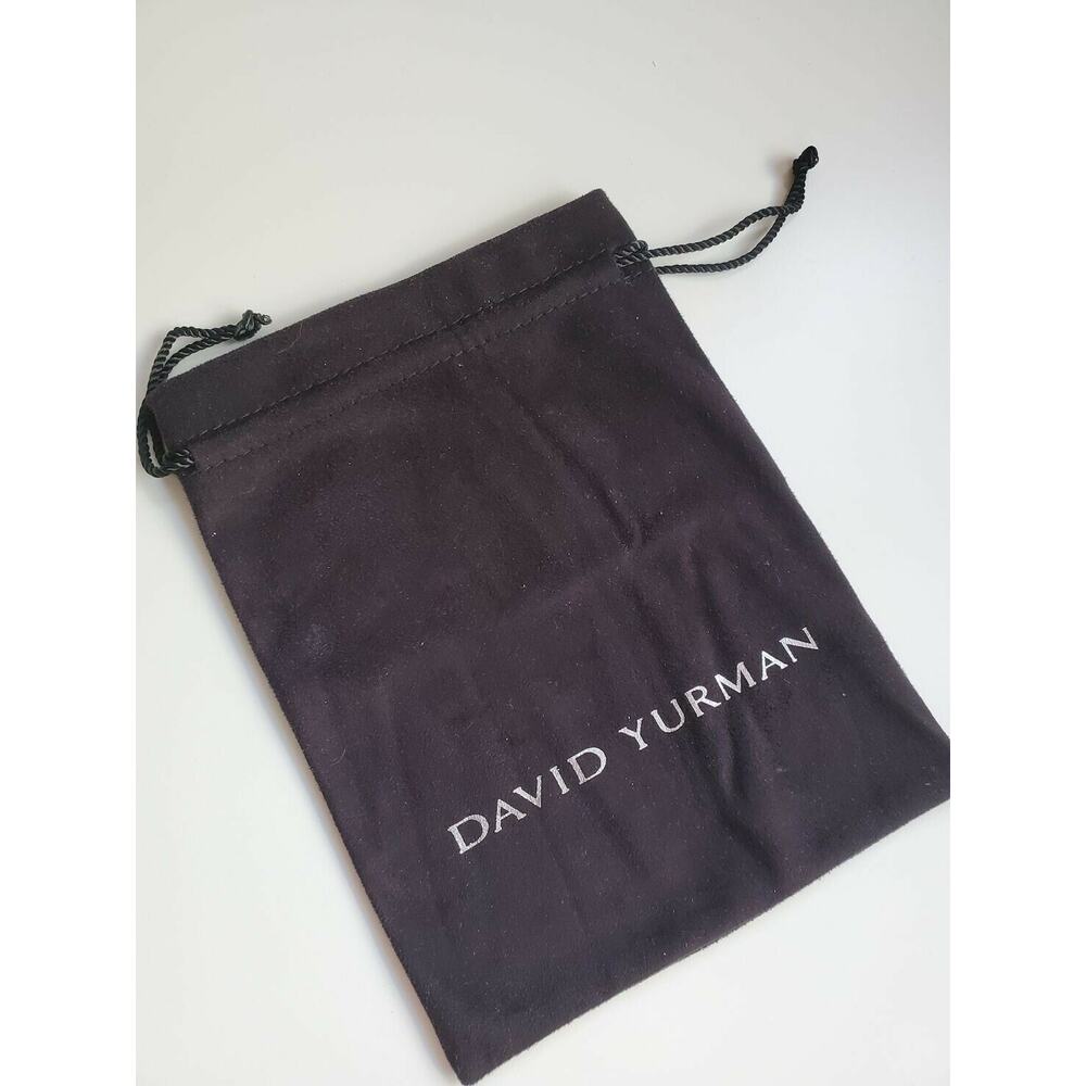 David Yurman Original Black Gift Pouch Bag , XL 6"x7"